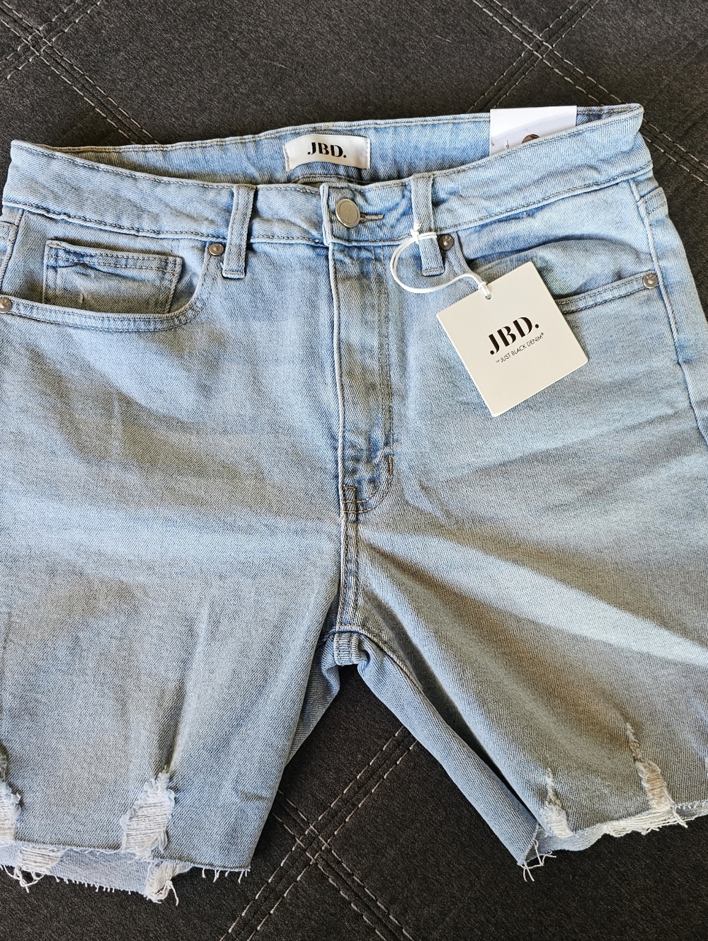 Just Black Denim High Rise Shorts